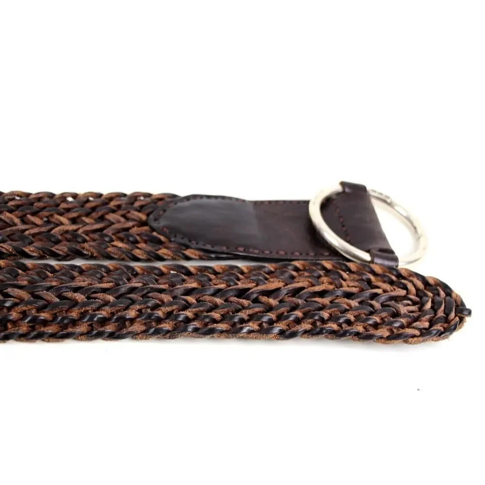 Ralph Lauren BRAIDED BROWN GENUINE LEATHER 2